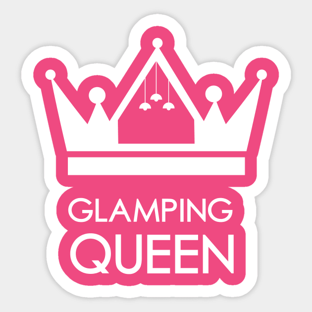 Glamping Queen Sticker by atheartdesigns